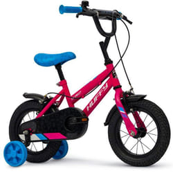Vélo Fille Huffy So Sweet 12 Pouces 3–5 Ans 98–112cm Rose et Bleu avec Stabilisateurs