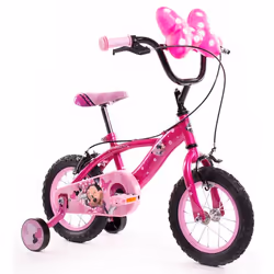 Vélo Filles Huffy Disney Minnie Mouse 12 rose 16 - 3-5ans + roues dentraînement
