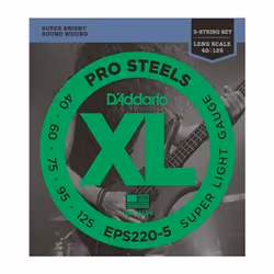 D'Addario EPS220-5, Guitare, Acier, Basse, 5 pièce(s)