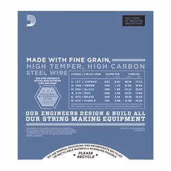 D'Addario EPS170-6 corde d'instrument de musique Basse 6 pièce(s) Acier Guitare