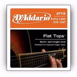 D'Addario EFT15, Guitare, Acier, Acoustique, 6 pièce(s)