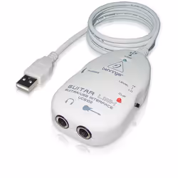 Behringer Guitar link UCG102, Mâle, 2 x 3.5mm, Femelle, Blanc