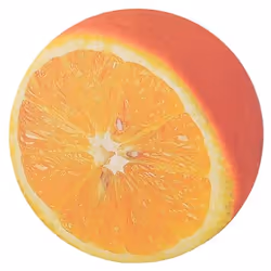 Fellowes Brite Mat Rond - Orange, Orange, Image, Plastique
