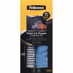 Fellowes Kit de nettoyage tablettes numériques et E-reader, Chiffons secs et humides de nettoyage d'équipement électronique,  ...