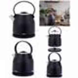 Bouilloire - INOX - Rétro - 15L - 2200W - Noir - Sans Fil