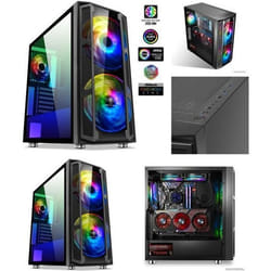 Boîtier PC Gamer - Spirit of Gamer - Ghost 5 ARGB - RGB - 6 Ventilateurs - Compatibilité ATX E-ATX mATX ITX
