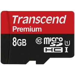 Transcend 8GB microSDHC Class 10 UHS-I 8 Go MLC Classe 10