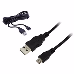 Câble USB - Pandaren - 3M - Compatible PS4 et Xbox One - Transfert de données rapide - Noir