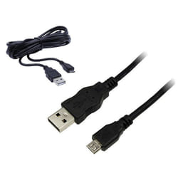 Câble USB - Pandaren - 3M - Compatible PS4 et Xbox One - Transfert de données rapide - Noir