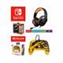 Pack de gaming - Nintendo - Manette SWITCH Filaire - PRO H3 - Casque Gamer PRO H3 - Jaune et Noir