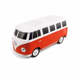 Enceinte Portable Bluetooth - Volkswagen - Combi - Blanc et Rouge - Bluetooth - Câble auxiliaire