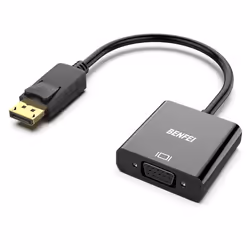 Adaptateur DisplayPort vers VGA BENFEI convertisseur DP vers VGA mâle vers Femelle Cordon plaqué Or pour Lenovo Dell HP ASUS