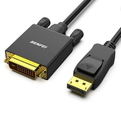Câble DisplayPort vers DVI-D 1.8M BENFEI Single Link mâle à mâle cordon plaqué or pour Lenovo Dell HP ASUS et autres marques