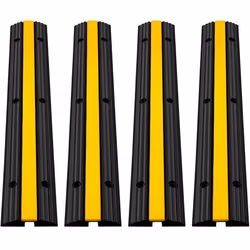 Rampe de protection de câble - VEVOR - Passage câbles en PVC caoutchouc - Charge 8T