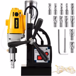 Perceuse Magnétique - VEVOR - 1100W - Diamètre dAlésage Maximum 40mm - Profondeur dAlésage Maximale 125mm