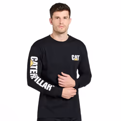 Caterpillar - T-shirt manches longues - Homme (Noir)