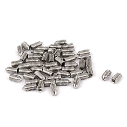 Vis SOURCING MAP Vis Pointeau Conique pour Poignée de Porte Vis Sans Tête Hexagonale M4 x 8 mm acier inoxydable 304 50Pcs