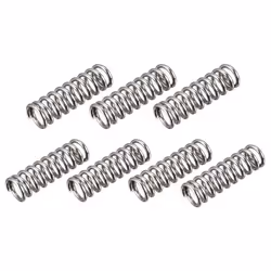 SOURCING MAP Compression Ressort 1.2mm Fil Diamètre 8mm OD 25mm Libre Longueur Ressort Acier Extension Ressort Argent 7Pcs