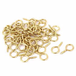 Crochet à Visser - SOURCING MAP - Piton Gond - 50Pcs - Métal - Doré - 17mm