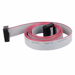 SOURCING MAP 254mm Pas 2 Rangées 10 broches 1m Longueur connecteur IDC femelle à femelle Câble ruban plat