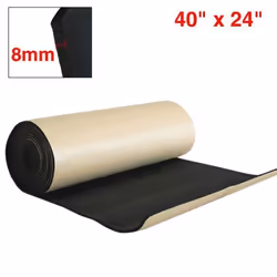 Isolant thermique de voiture - SOURCING MAP - Tapis isolation 8mm - 100x60cm - Étanche - Auto-adhésif