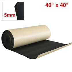 Isolant thermique de voiture SOURCING MAP Isolation 5mm Isolant Acoustique Aile Bruit Sonore Capot Moteur Noir 40x40 100x100cm