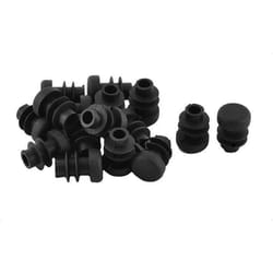 SOURCING MAP 16Pcs Bouchon Pied chaise Embout Capuchon Jambe Tube Insert Table Meuble Plast capuchons extrémité dia noir 12mm