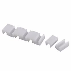 Patins de Protection - SOURCING MAP - Lot de 8 - Plastique - Diamètre 10mm - Blanc