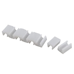 Patins de Protection - SOURCING MAP - Lot de 8 - Plastique - Diamètre 10mm - Blanc