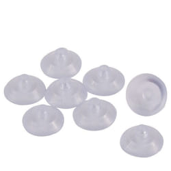SOURCING MAP 8Pcs Ventouses Anti-collision Transparente en Caoutchouc pour Verre Bureau Maison Dia 20mm