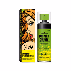 Rude Cosmetics Makeup Primer Spray, Tous types de peau, 60 ml, Liquide, Spray, Amorçage, Mat
