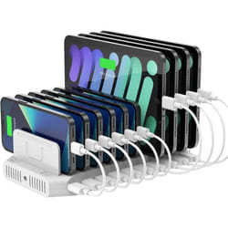 Station de Charge USB - UNITEK - 96W - 10 Ports - Charge Rapide - Protection Multi-protection