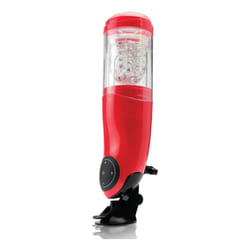 Pipedream Mega-Bator Caresse masculine Noir, Rouge, Transparent Élastomère