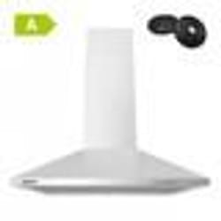 CIARRA Hotte Décorative 60cm A++ 2pcs Filtre à charbon 370m³/h Recyclage ou Evacuation 3 Vitesses INOX