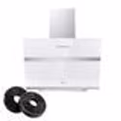 CIARRA Hotte Inclinée 60cm Wi-Fi Connecté Booster 4 Vitesses 650 m3/h Classe A+++ Hotte Touche Tactile Blanc
