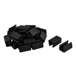 Embouts de Chaise - SOURCING MAP - Lot de 20 - Plastique Antidérapant - Noir - 28x20x17mm