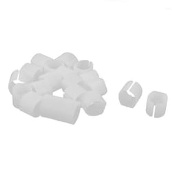 Pied de meuble SOURCING MAP Patin Pied Chaise Tube Rond Embout Pied Table Fauteuil Meuble Plastique Forme U Blanc 21mmx22mm 20Pcs