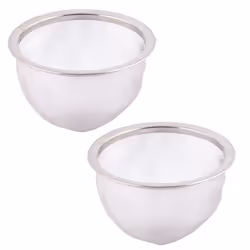 SOURCING MAP 2Pcs Filtre Théière Maille Thé Infuseur Filtre Tisane Crépine Filet Thé Panier Passoire épice rond en inox dia. ...
