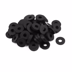 Rondelle plate - SOURCING MAP - Caoutchouc - 6mm ID - 16mm OD - 15mm Épaisseur - 100Pcs
