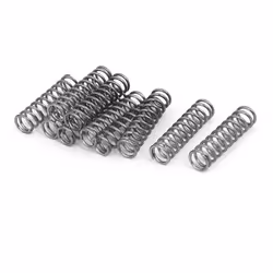 Ressort de Compression - SOURCING MAP - 1mm x 8mm x 30mm - Acier Inoxydable 304 - Argenté - 10Pcs