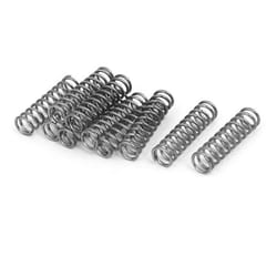 Ressort de Compression - SOURCING MAP - 1mm x 8mm x 30mm - Acier Inoxydable 304 - Argenté - 10Pcs