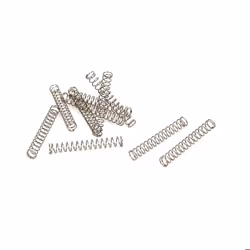 Ressort de compression SOURCING MAP 10Pcs 03 mm x 3 mm x 20 mm en acier inoxydable 304 Ressorts Argenté