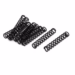 SOURCING MAP Ressort de Compression 1.2mm Fil Diamètre 8mm OD 45mm Libre Longueur Ressort Acier Extension Ressort Noir 10Pcs
