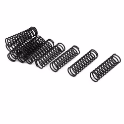 SOURCING MAP Ressort de Compression 1.2mm Fil Diamètre 12mm OD 40mm Libre Longueur Ressort Acier Extension Ressort Noir 10Pcs