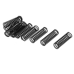 SOURCING MAP Ressort de Compression 1.2mm Fil Diamètre 12mm OD 40mm Libre Longueur Ressort Acier Extension Ressort Noir 10Pcs