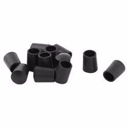 Protection pied de meubles - SOURCING MAP - Caoutchouc - 12 pièces - Noir - 8mm ID