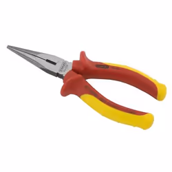 Stanley Pince Plate Bec Long, Pince à long bec, Rouge, Jaune, 210 mm