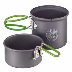 Optimus 8020708, Régler, Aluminium, 0,6 L, Gris, Vert, Aluminium
