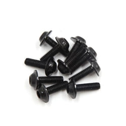 Vis moto - SOURCING MAP - M6 x 20mm - Métal - Noir - Hexagonale - Lot de 10