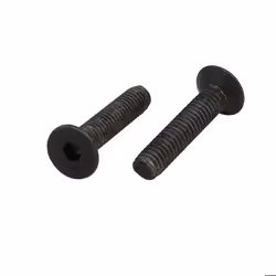 Vis SOURCING MAP 2pcs M4x20mm Boulon Filetage à Gauche Tête Plate à Six Pans Creux Classe 10.9